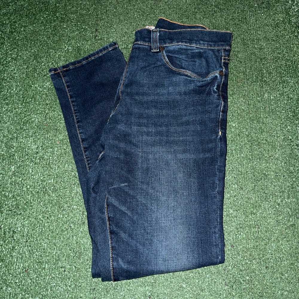 True Craft Men's Dark Blue Slim Jeans
